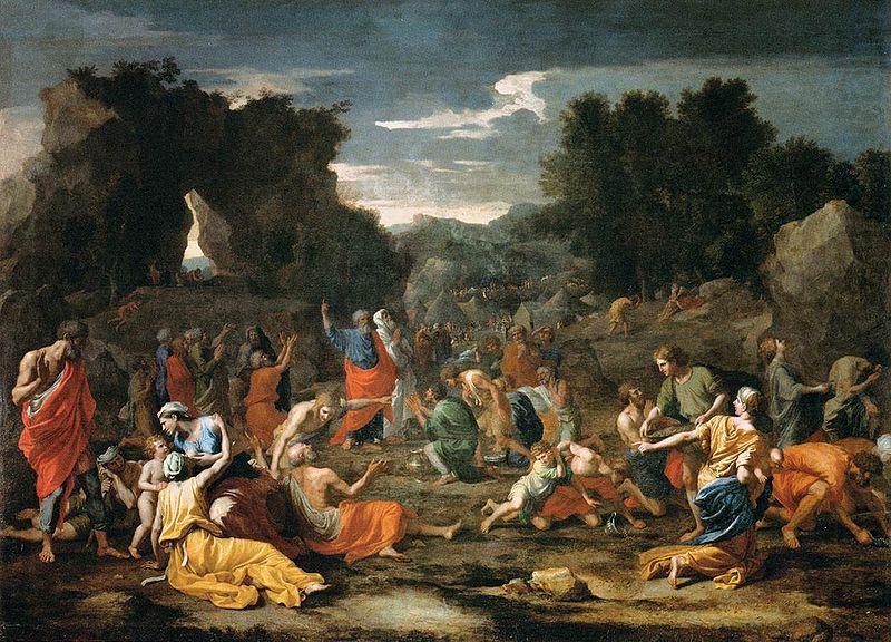 Nicolas Poussin 'The Jews Gathering the Manna in the Desert china oil painting image